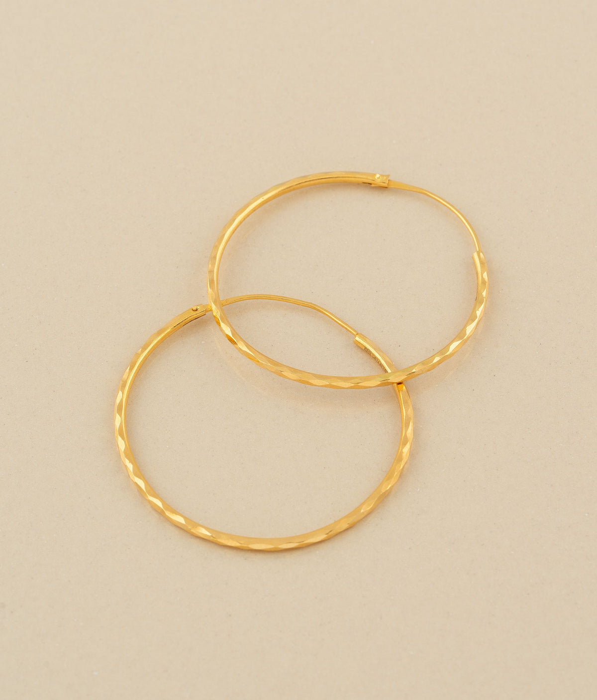 Plain gold shop ring earrings